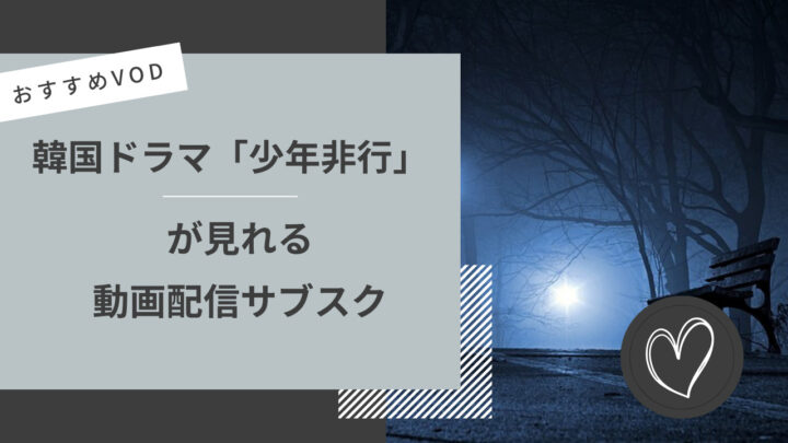 少年非行が見れる動画配信サブスク