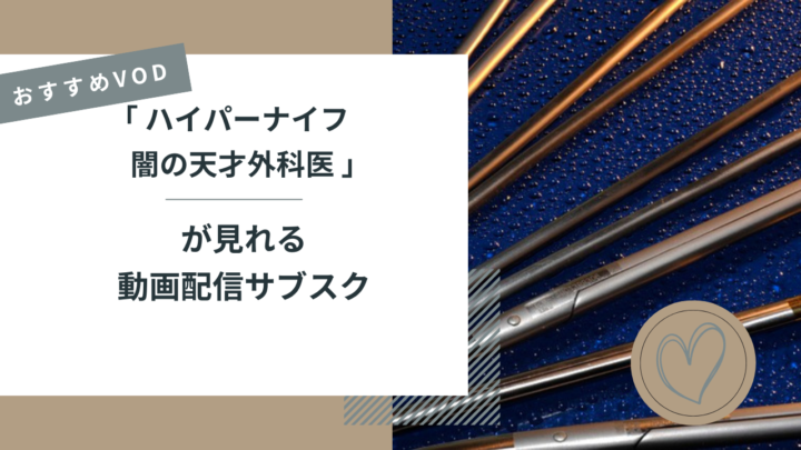 ハイパーナイフ闇の天才外科医が見れる動画配信サービスは？